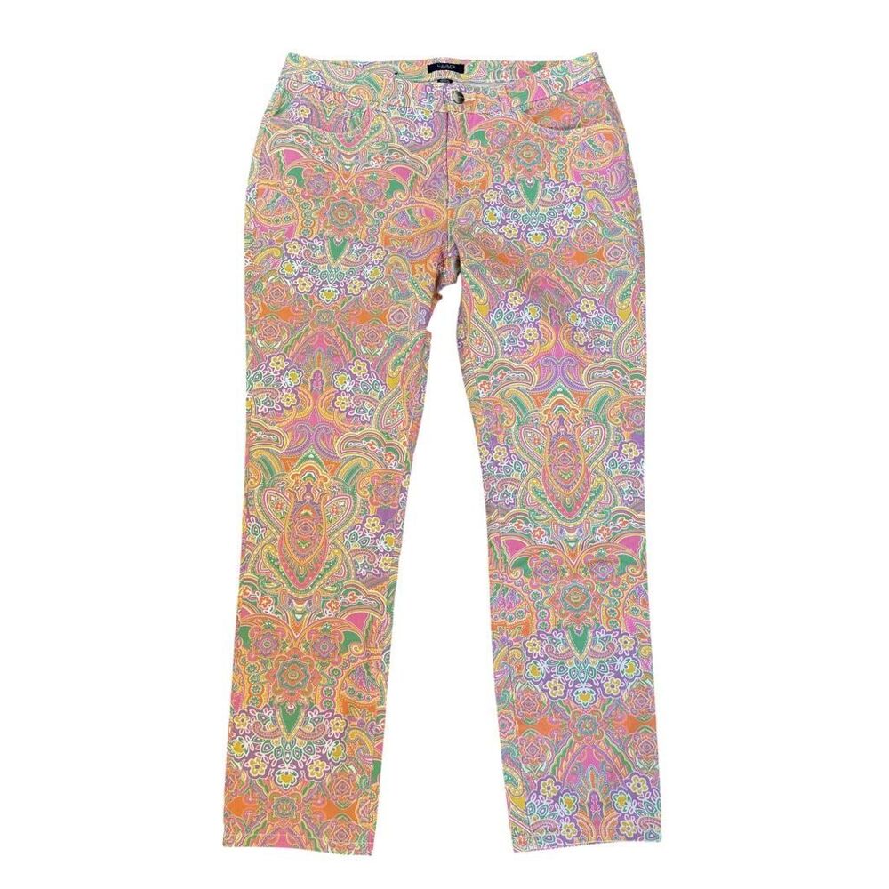 Chaps Jeans pants  Paisley slim fit Regular Casual Denim Womens size 12
